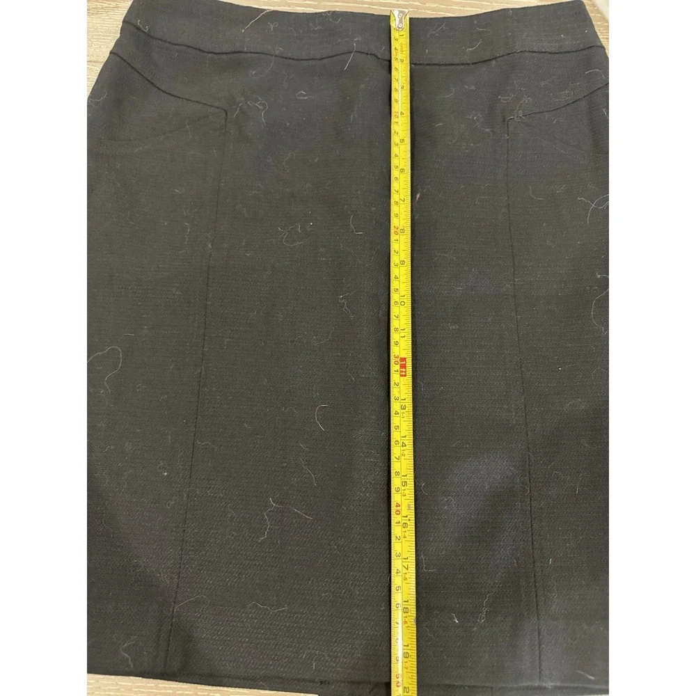 Banana Republic Black Bi-Stretch Pencil Skirt W/Pockets Size 6
